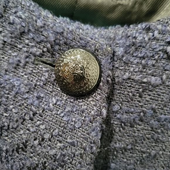 Zara Navy Coat - Picture 3 of 10